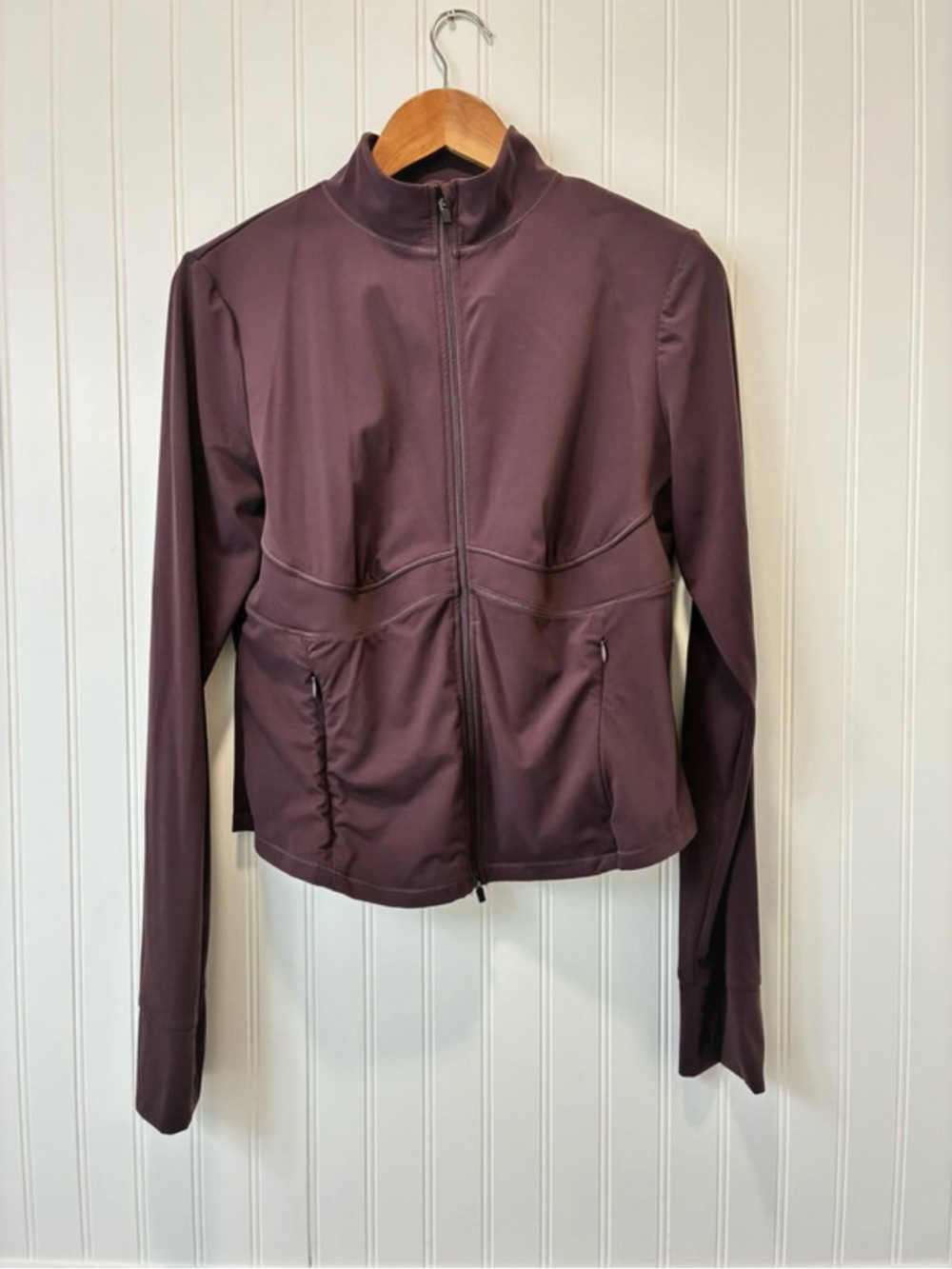 Halara Ultrasculpt Double Zipper Push Up Jacket with Thumb Holes